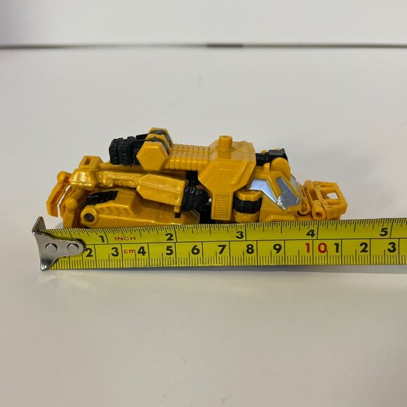 Vintage Transformer Transforming Yellow Bull Dozer Consturction Action Figure - Picture 8 of 11